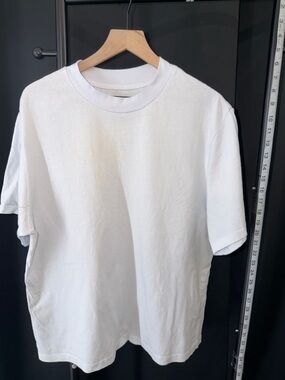 Fashion Nova Men's White Crewneck Short Sleeve Tee